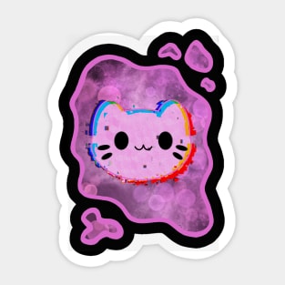 Techno Kitty Sticker